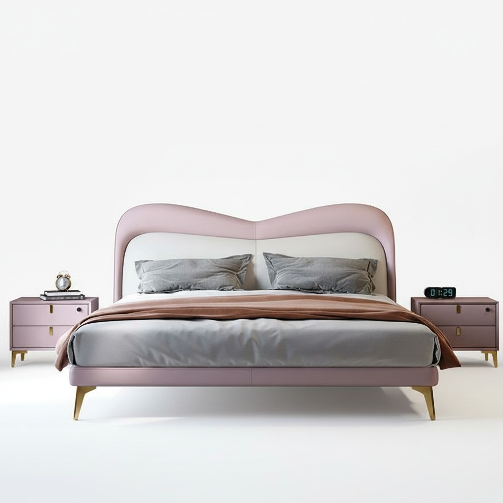 Design Luxury Double Hotel Beds 180x200cm New Luxury Bedroom Bed Upholstery