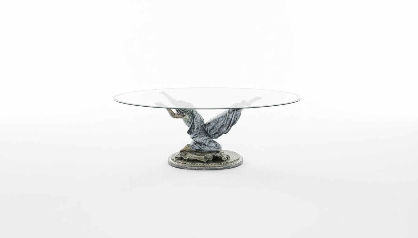 Design Medusa Coffee Table Glass Table Side Tables Couch Classic 42cm