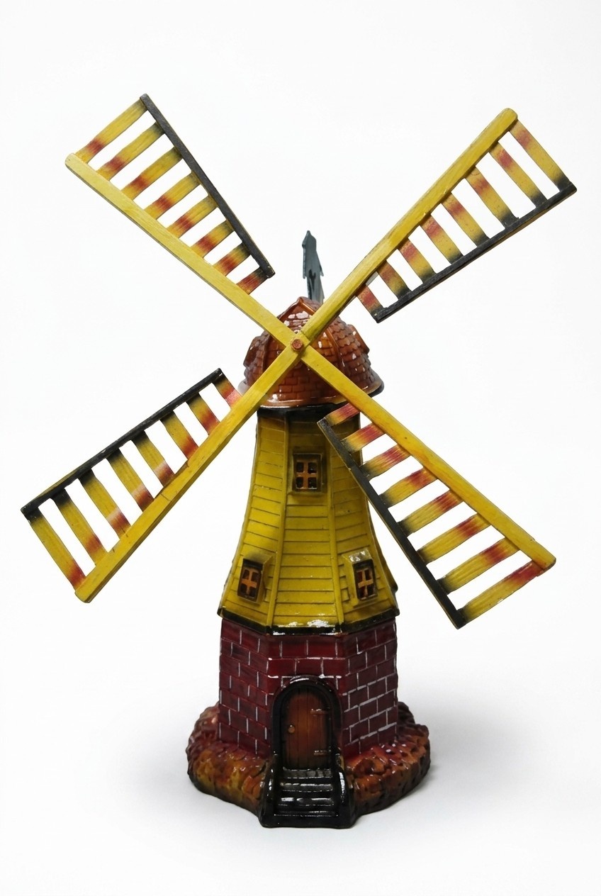 Decor figure designed as a brick mill in a german flag colours 104cm
