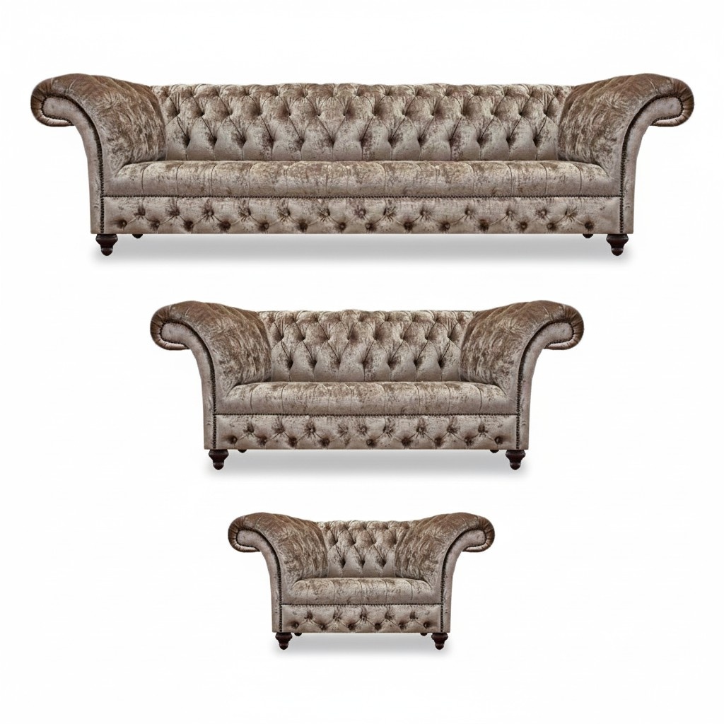 Design Modern Sofa Set Furniture Chesterfield Set 3 Piece Sofas New Furniture