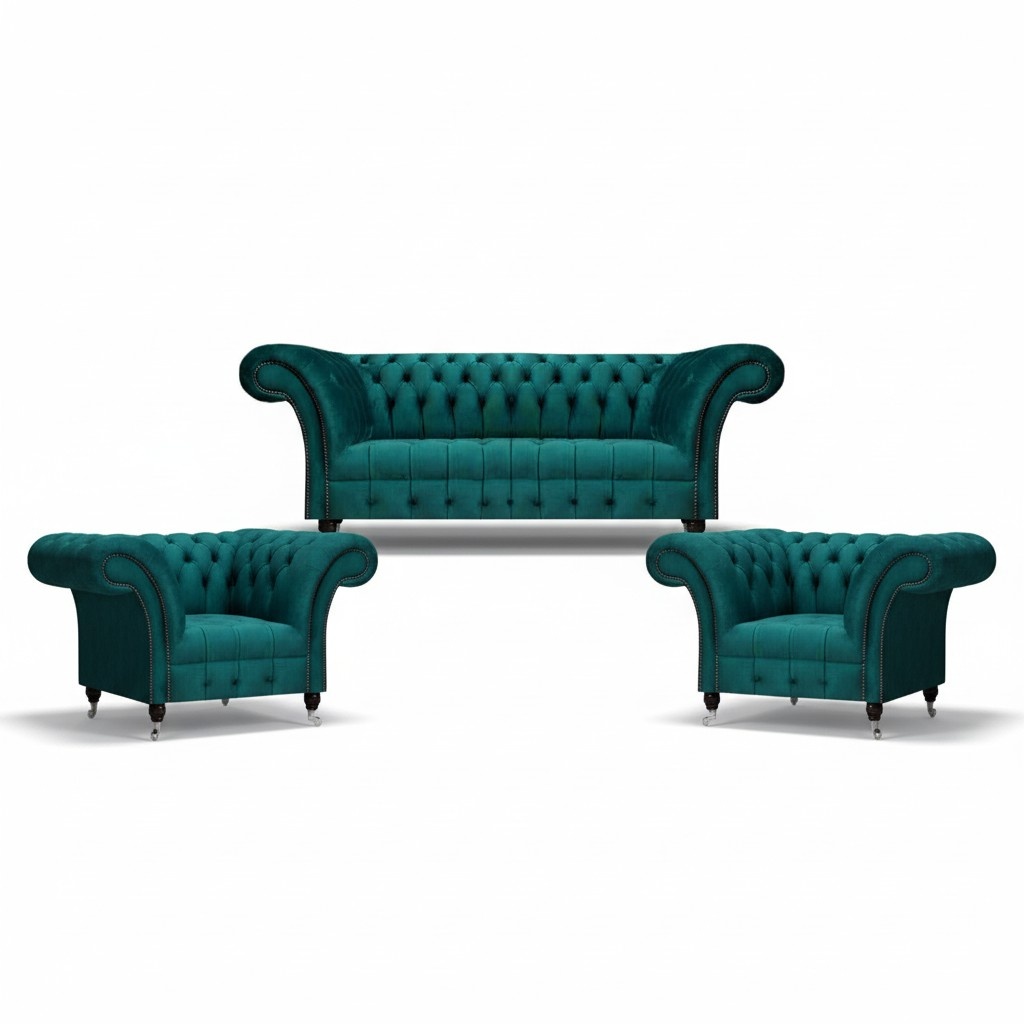 Design modern sofa set sofa set living room 3-piece Chesterfield