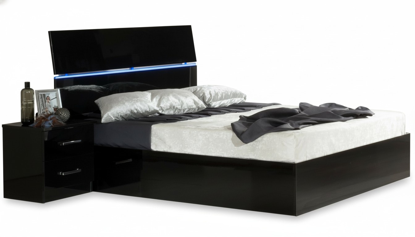 Design Night Table Console Gloss Tables Consoles Sleeping Room Sideboard Wood New