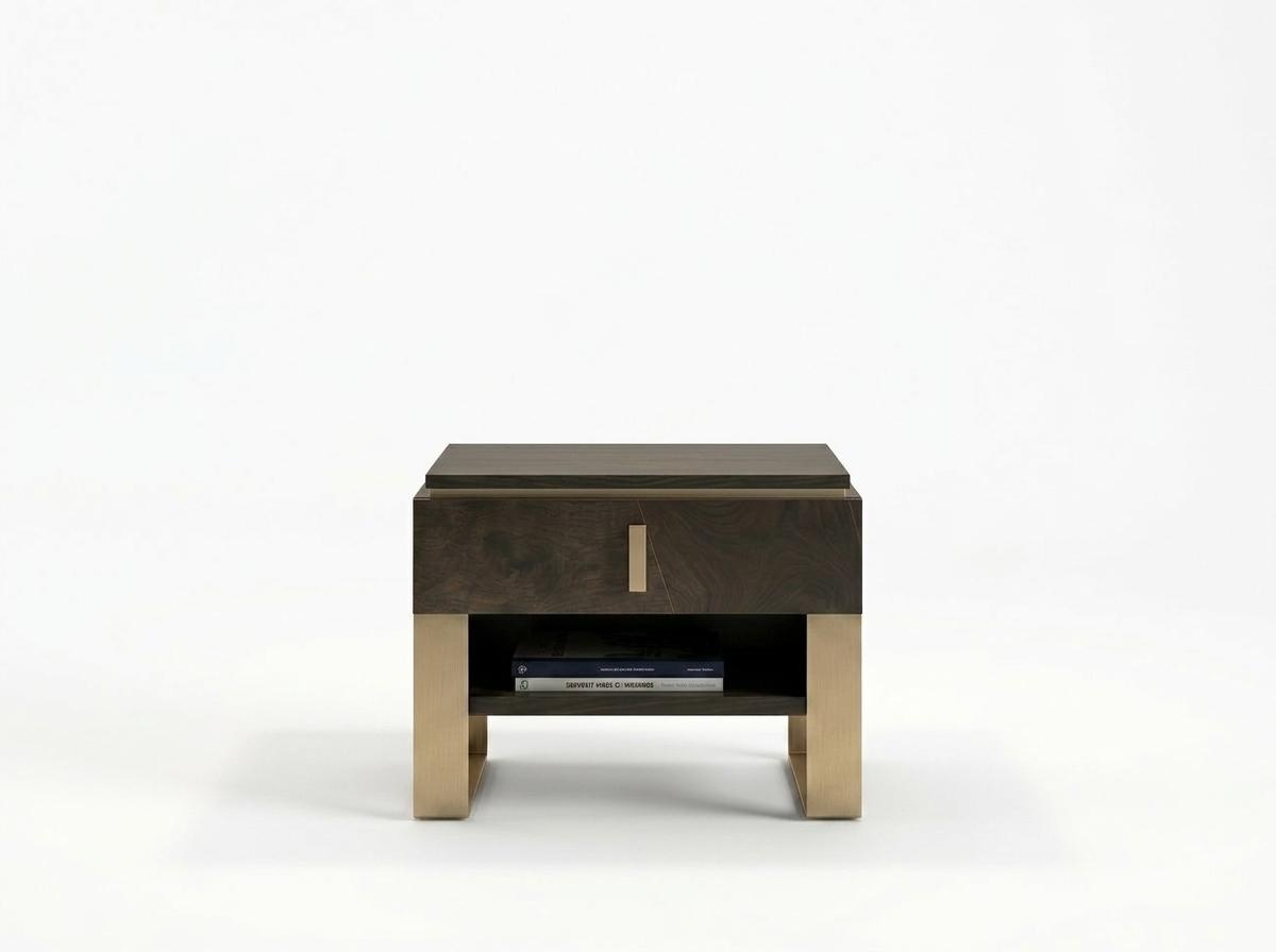 Design Bedside Table Console Metal Gloss Tables Consoles Sleeping Room Side Table