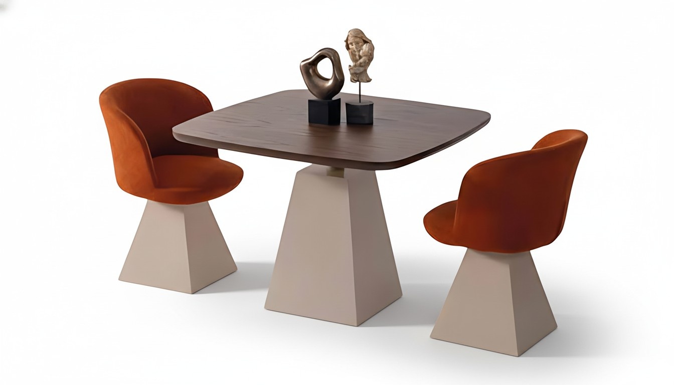 Design Restaurant Furniture Bistro Table Chair 3-Piece Set Lounge