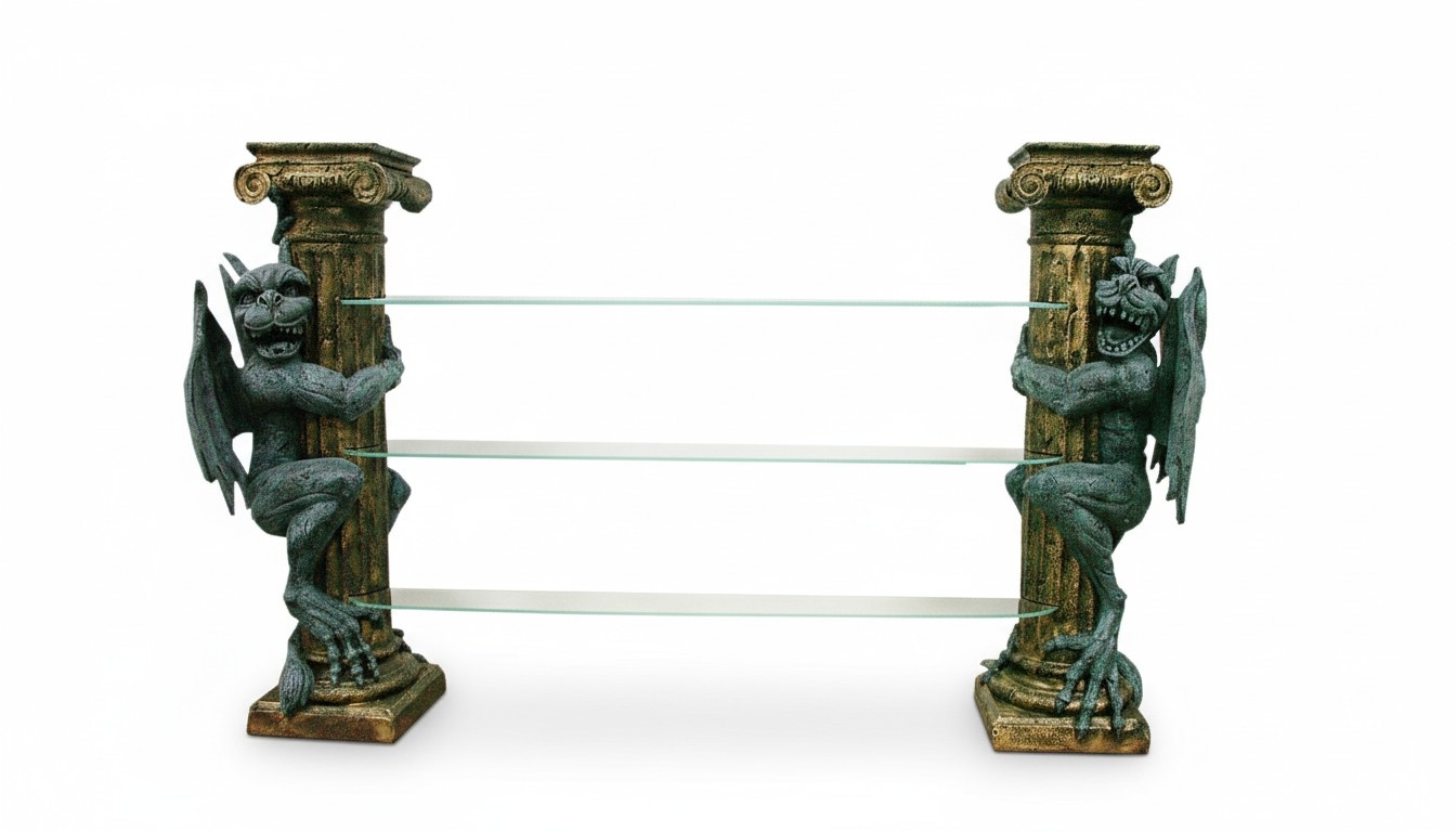 Design Display Case Shelf Glass Column Showcases Shelves Decorative Figures Cabinet 1834 New