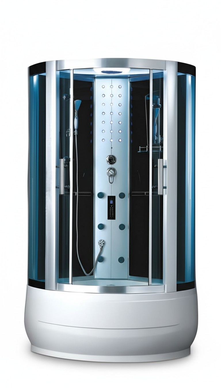 Design Shower Shower Cabin Glass Cabin Shower Box Compact Shower 98x98 cm