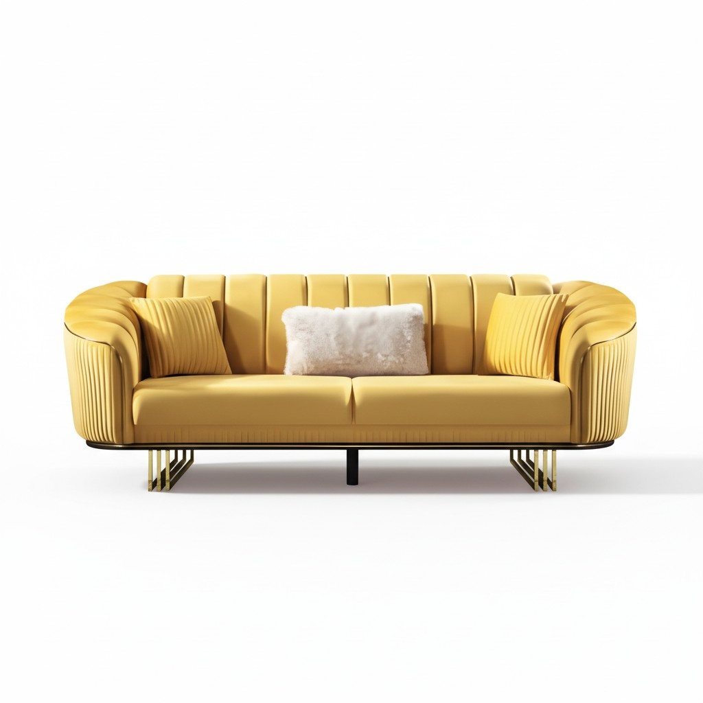 Design sofa 3-seater living room couch upholstered sofas fabric sofa.