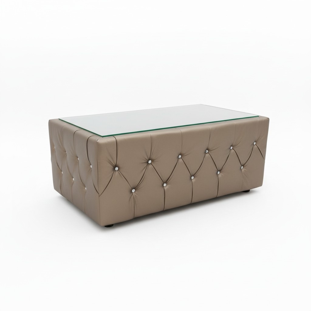 Design sofa coffee table table tables glass table Chesterfield Swarovski Gold glass