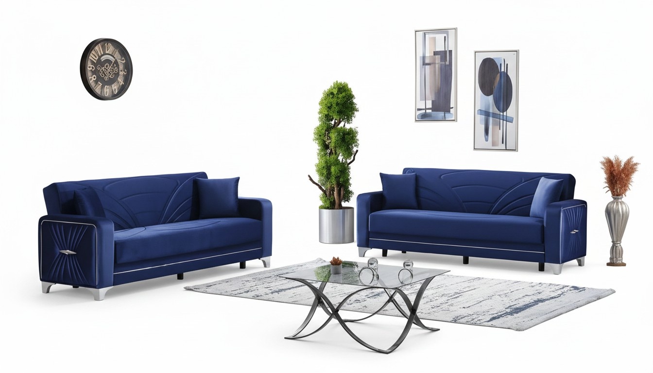 Design sofas set living room 2x three-seater sofa couch upholstered furniture