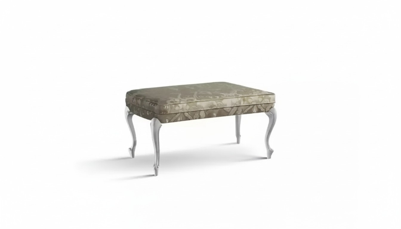 Design Stool Bench Luxury Pouf Furniture Upholstered Stool Stool Grey New