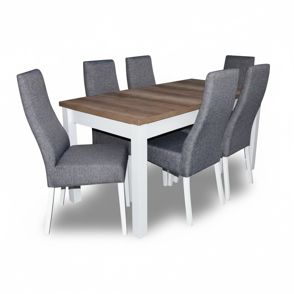 Design table + 6 chairs dining set chair set dining tables wood