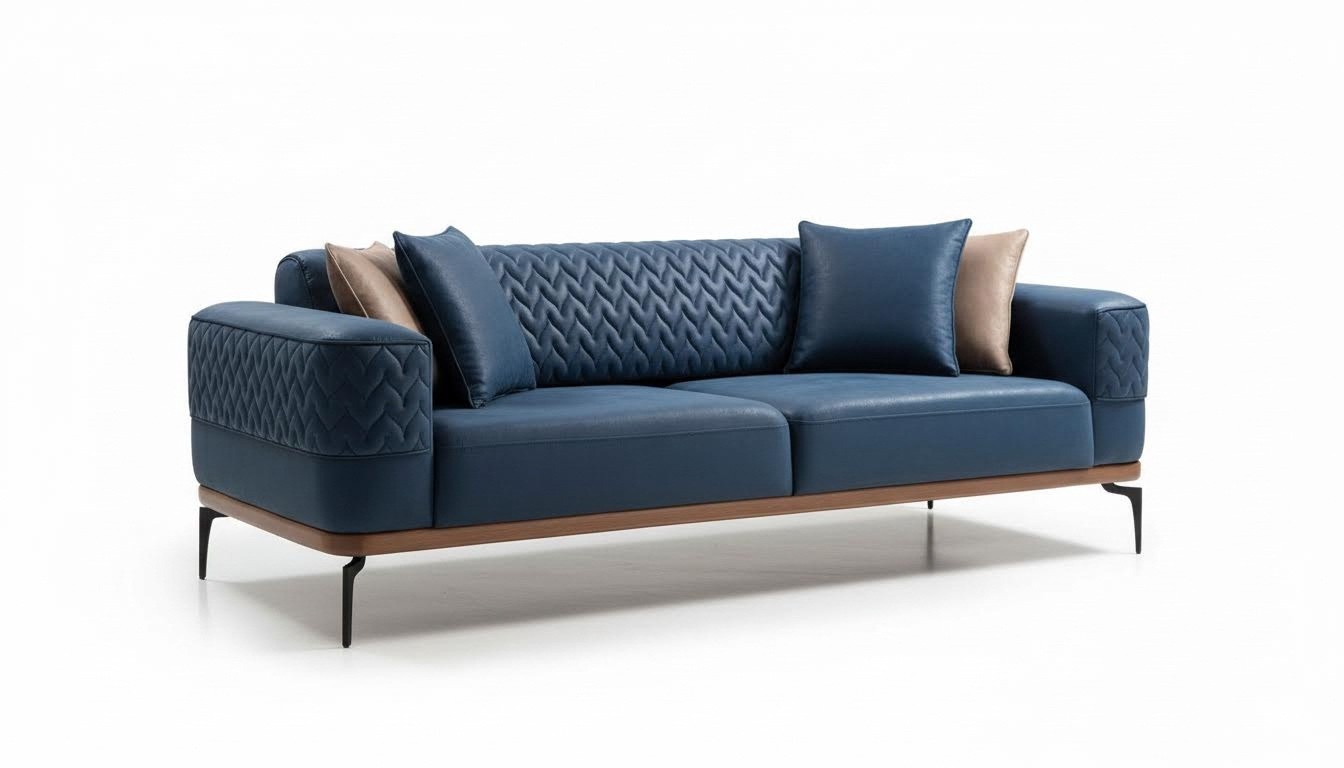 Design three-seater modern couch blue couches luxury sofa furniture upholstery loft new