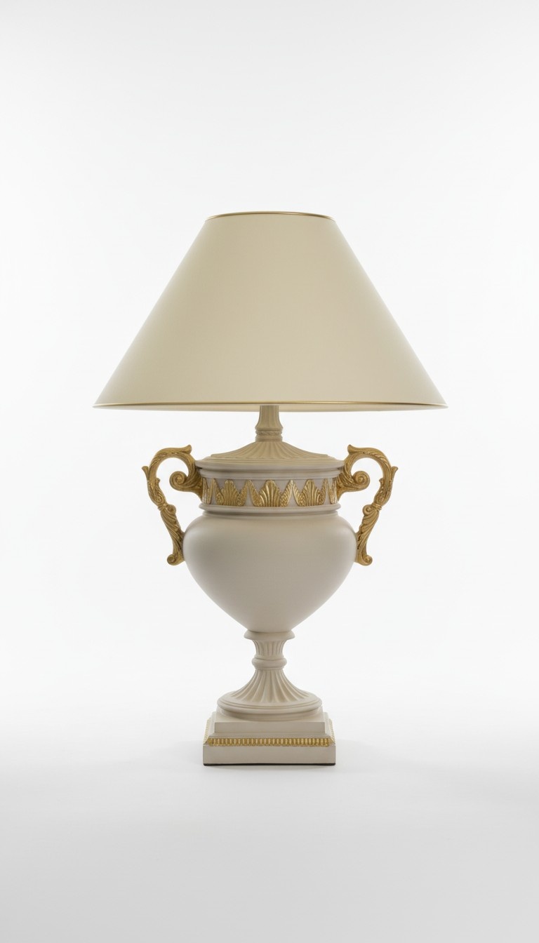 Design antique style cup vases table lamp made of acrylic material, 90cm XXL
