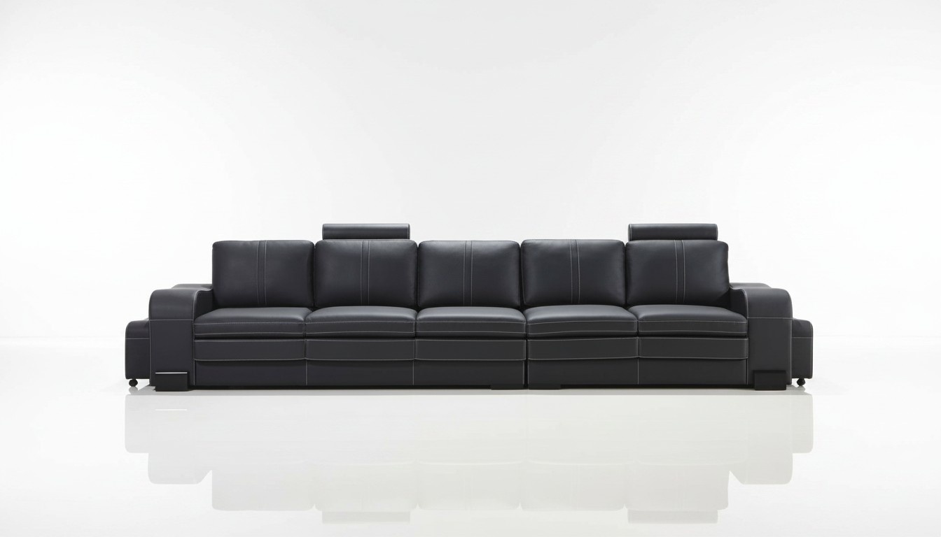 Design upholstery Luxury seat Sofa Couch Leather Textile Sofa 5 Seater Five Seater xxl