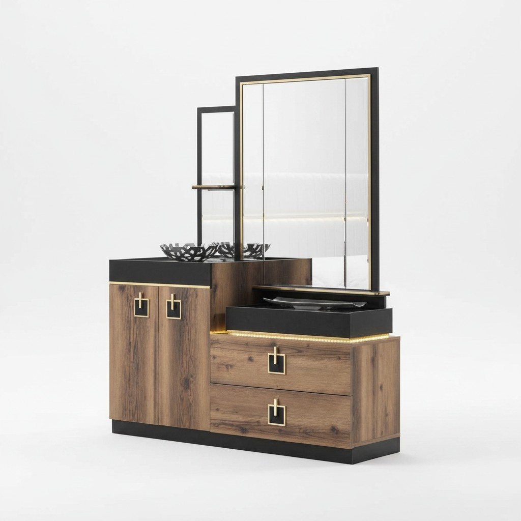 Design dressing table with mirror luxury modern bedroom furniture new