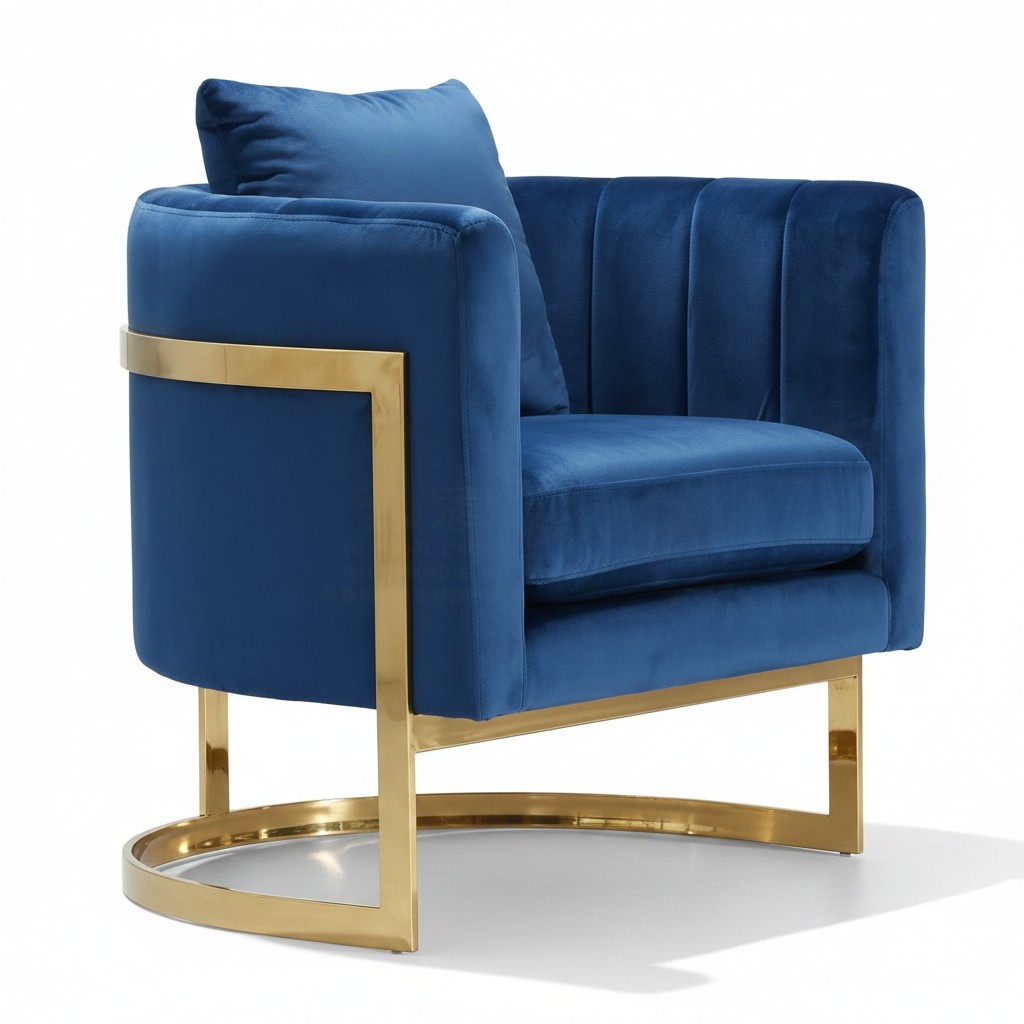 Design velvet armchair living room upholstery sofas design luxury couch relax new