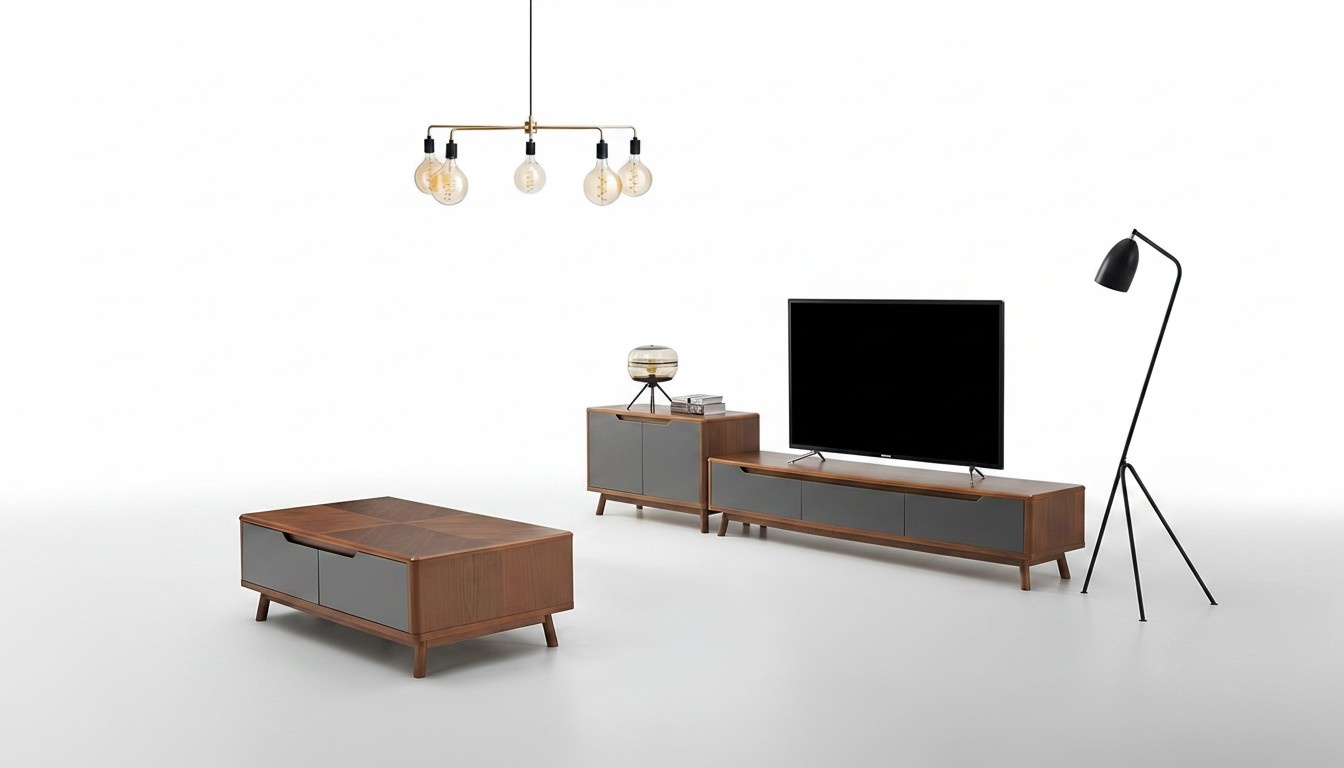 Design Living Wall Sideboard Commode Coffee Table Wood Wall Cabinet Living Room Modern