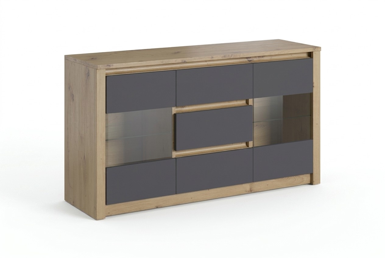 Design Living Room Furniture Sideboard Wood Commode Modern Chests of Drawers Tall Cabinet New