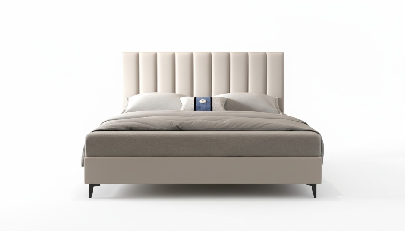 Design Wood Leather Beds 180x200cm Furniture Bedroom Hotel Beds Double Bed