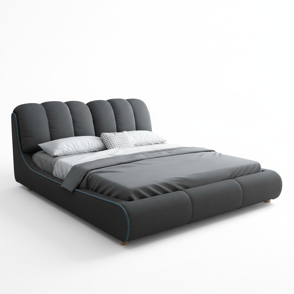 Design Wood Modern Bed 180x200 Bedroom Marriage Luxury Hotel Beds Double Bed