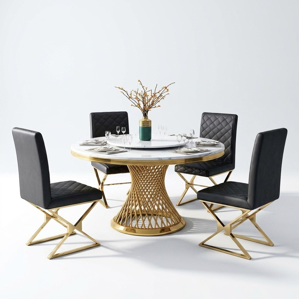 Design wooden table round dining table round dining tables 130cm luxury class living room