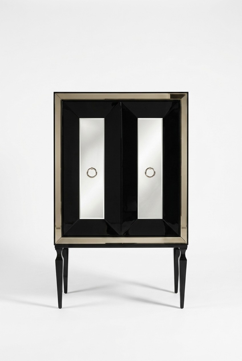 Design bar cabinet cabinet wooden cabinet wood bar black drinks
