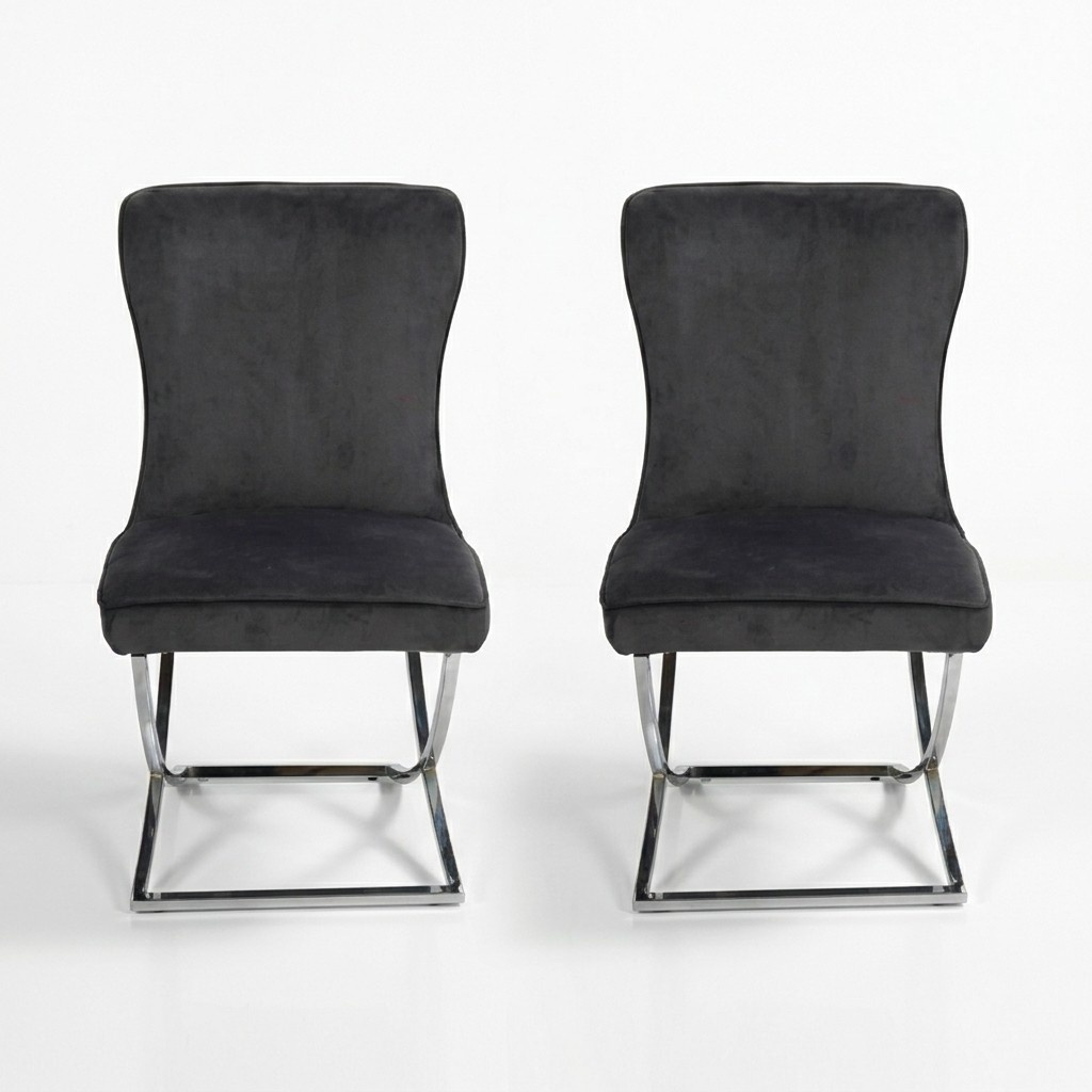 Designer 2x Chairs Luxury Chesterfield Upholstered Chairs Armchairs Living Dining Room