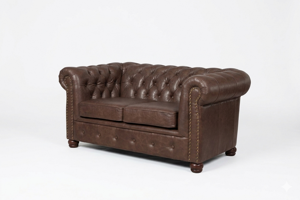 designer 2 seater textile sofas couchen New Chesterfield leather sofa couch Upholstery