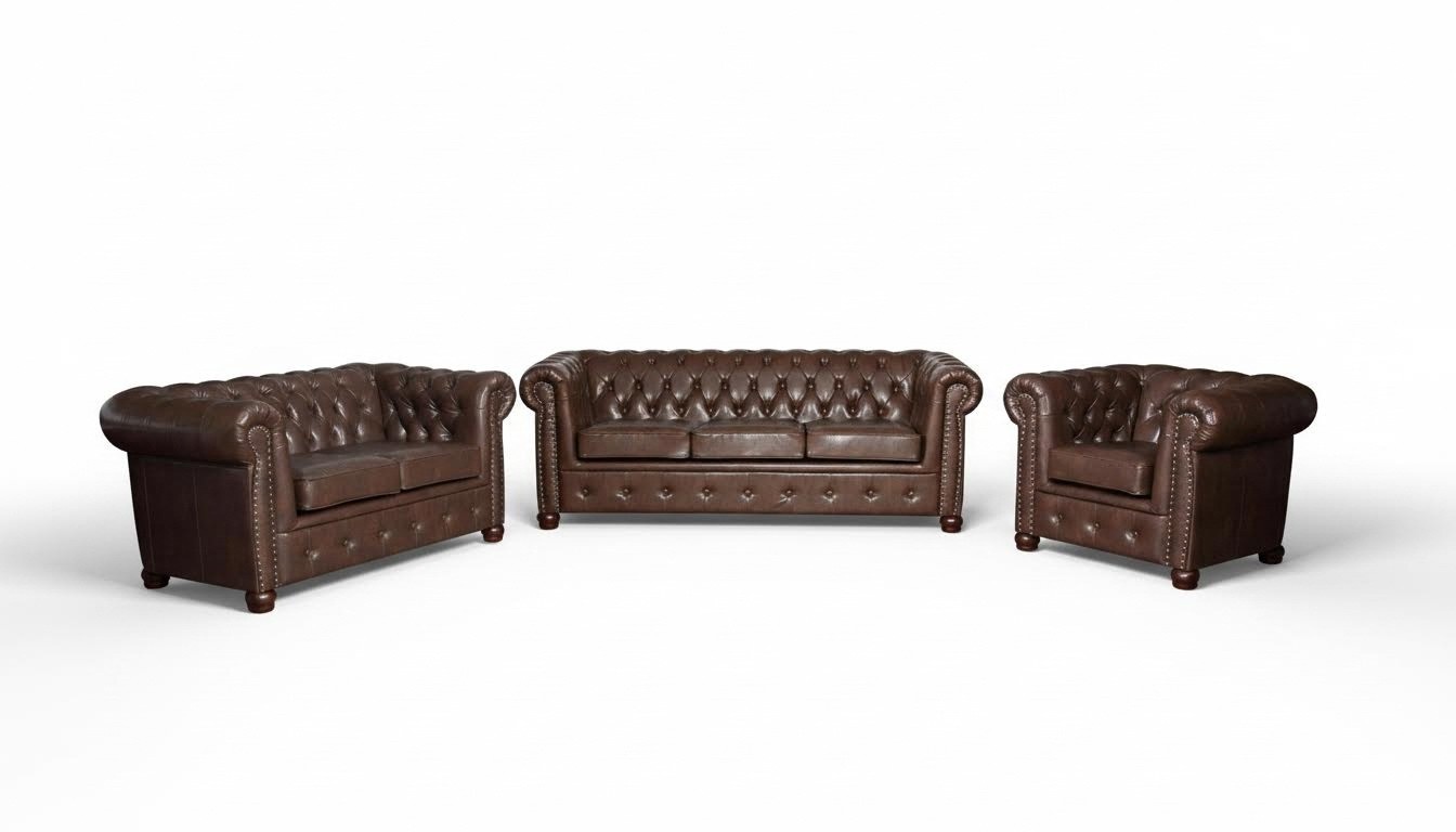 designer 2 seater textile sofas couchen New Chesterfield leather sofa couch Upholstery