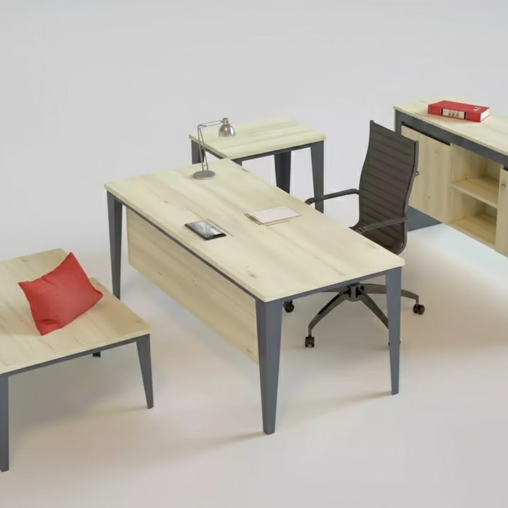 Designer Brown Desk Office Furniture Wooden Desks Luxury Furniture New