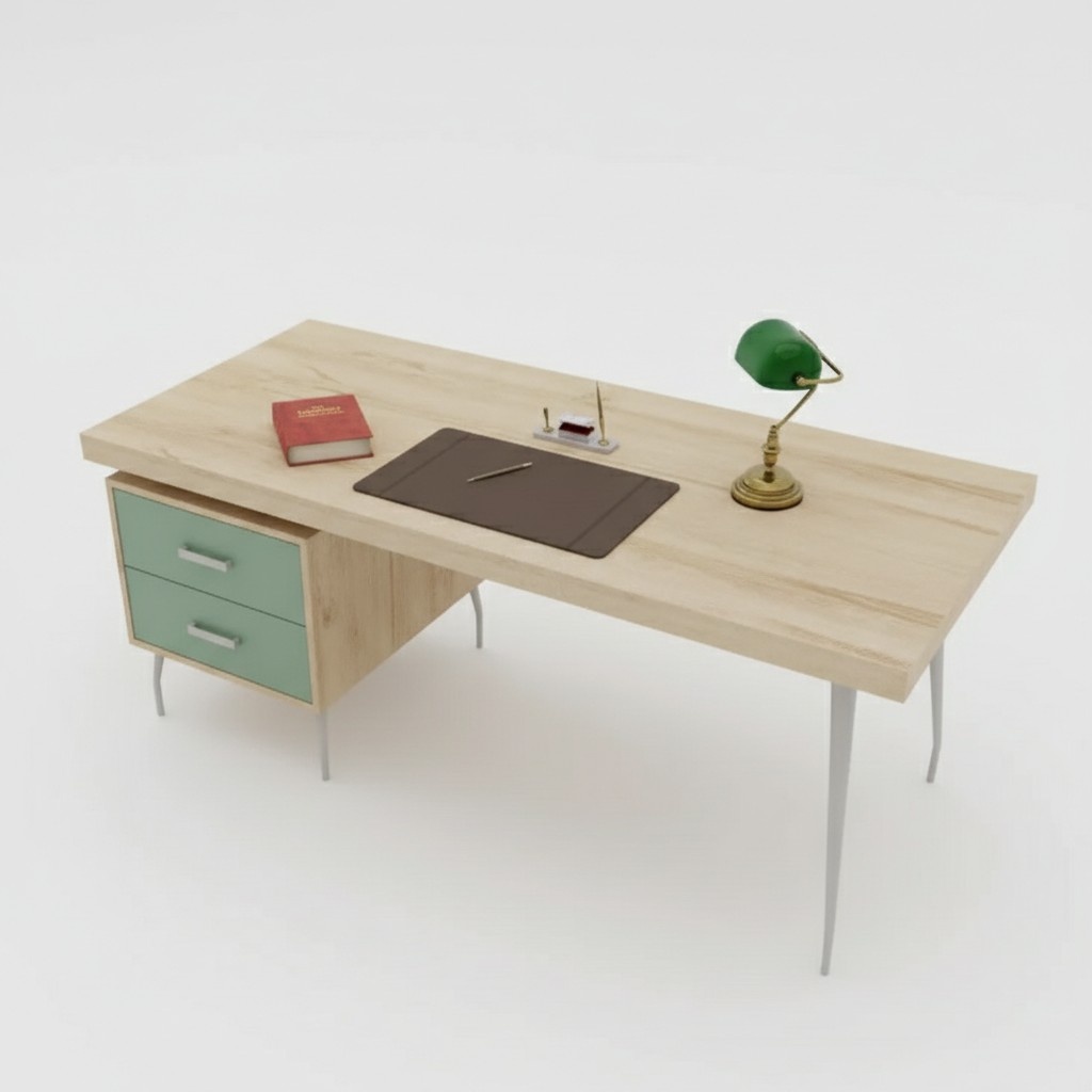 Designer brown luxury desk office furniture wooden tables new