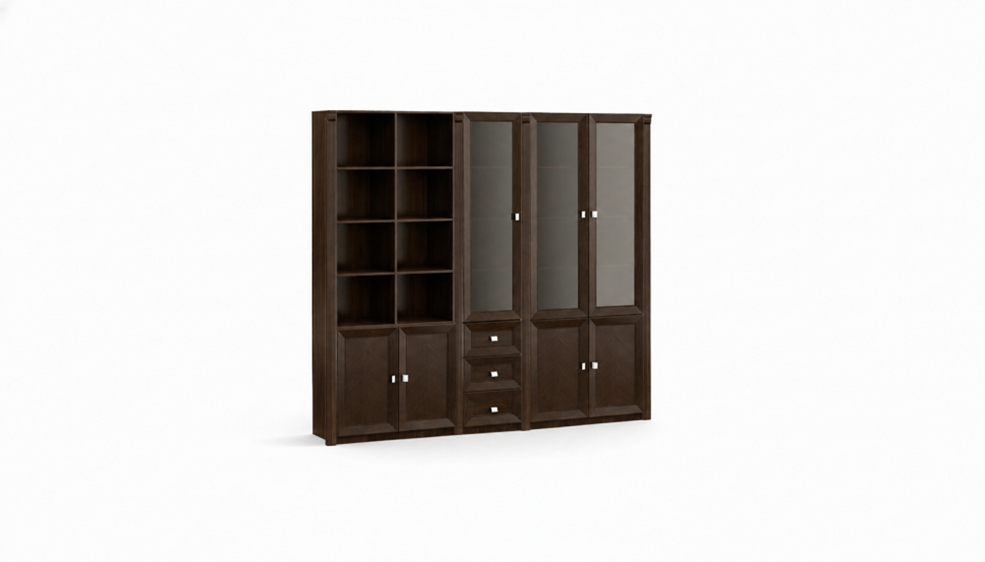 Designer brown office cabinet solid wood filing cabinet sturdy cupboard