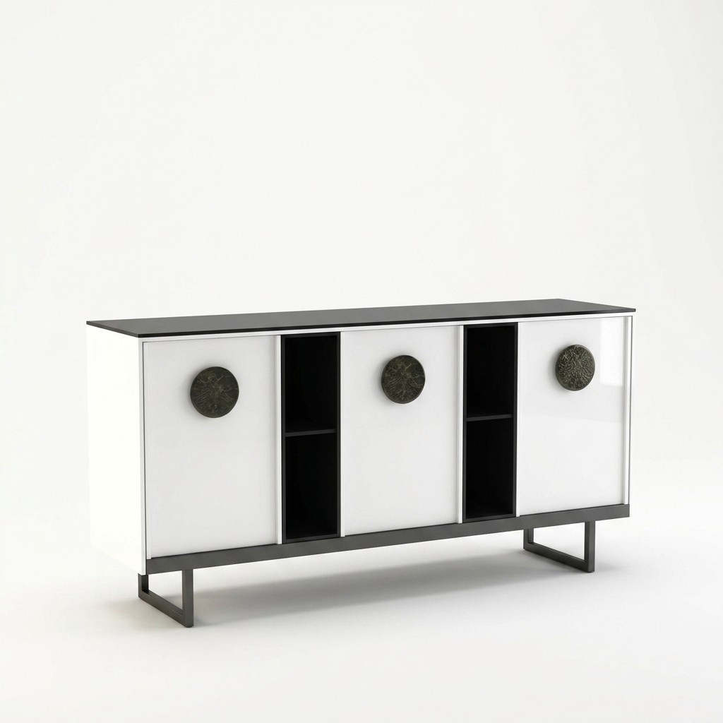 Designer Chest of Drawers Cupboard Shelf Metal Luxury Living Room Wood Chests of Drawers