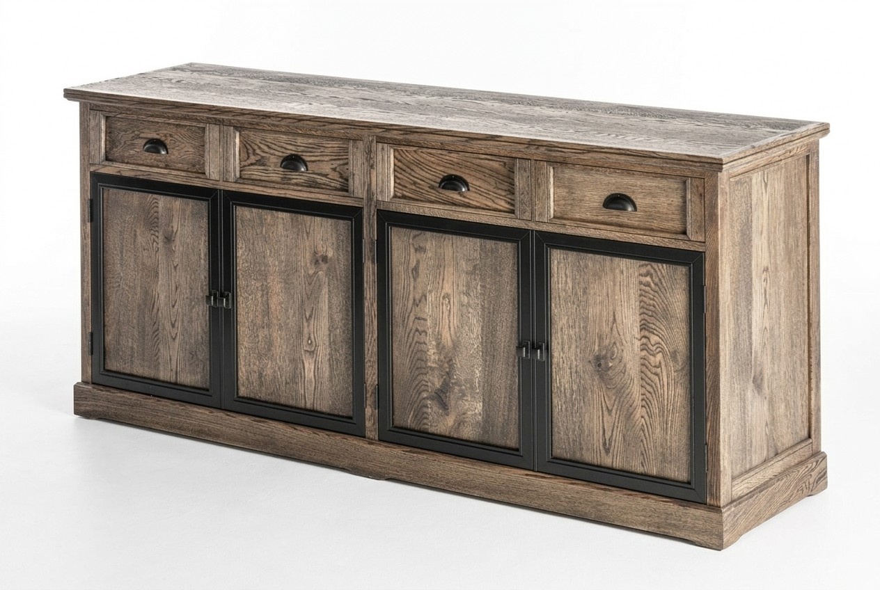 Chest of Drawers Dresser Side Lowboard Cabinet Living Room Shelf Wood Luxury