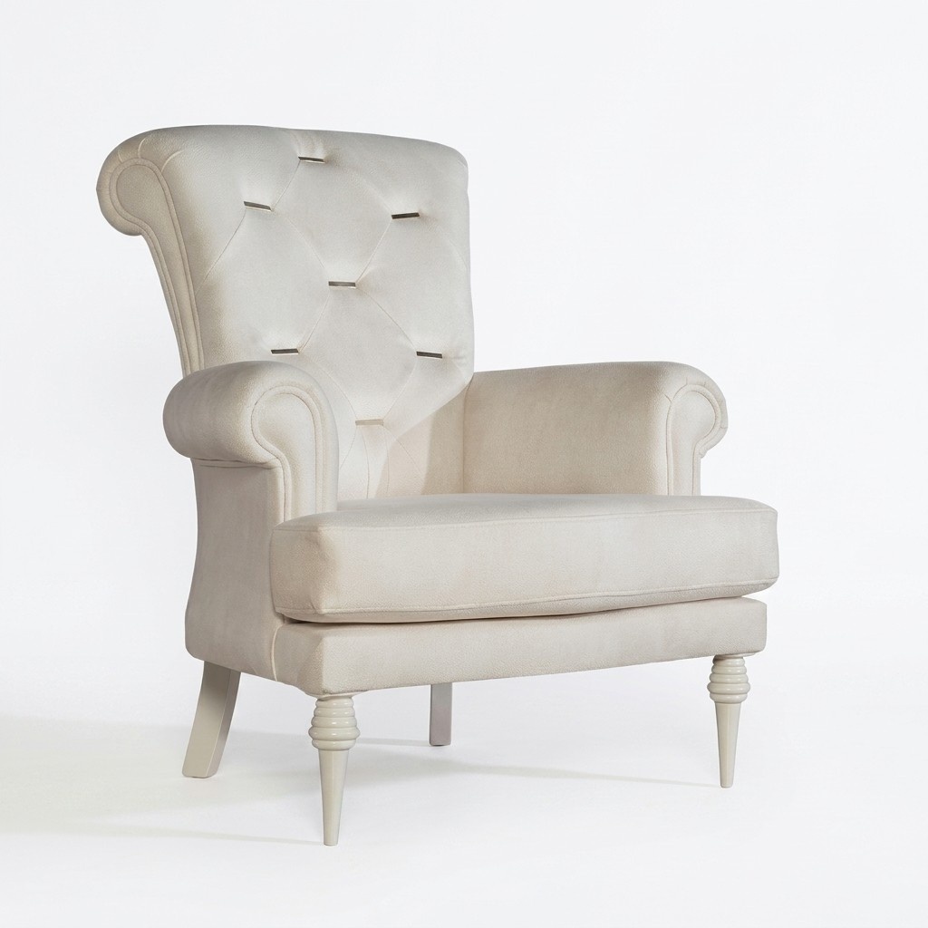 Designer Chesterfield armchair single-seater armrests 1-seater lounge furniture