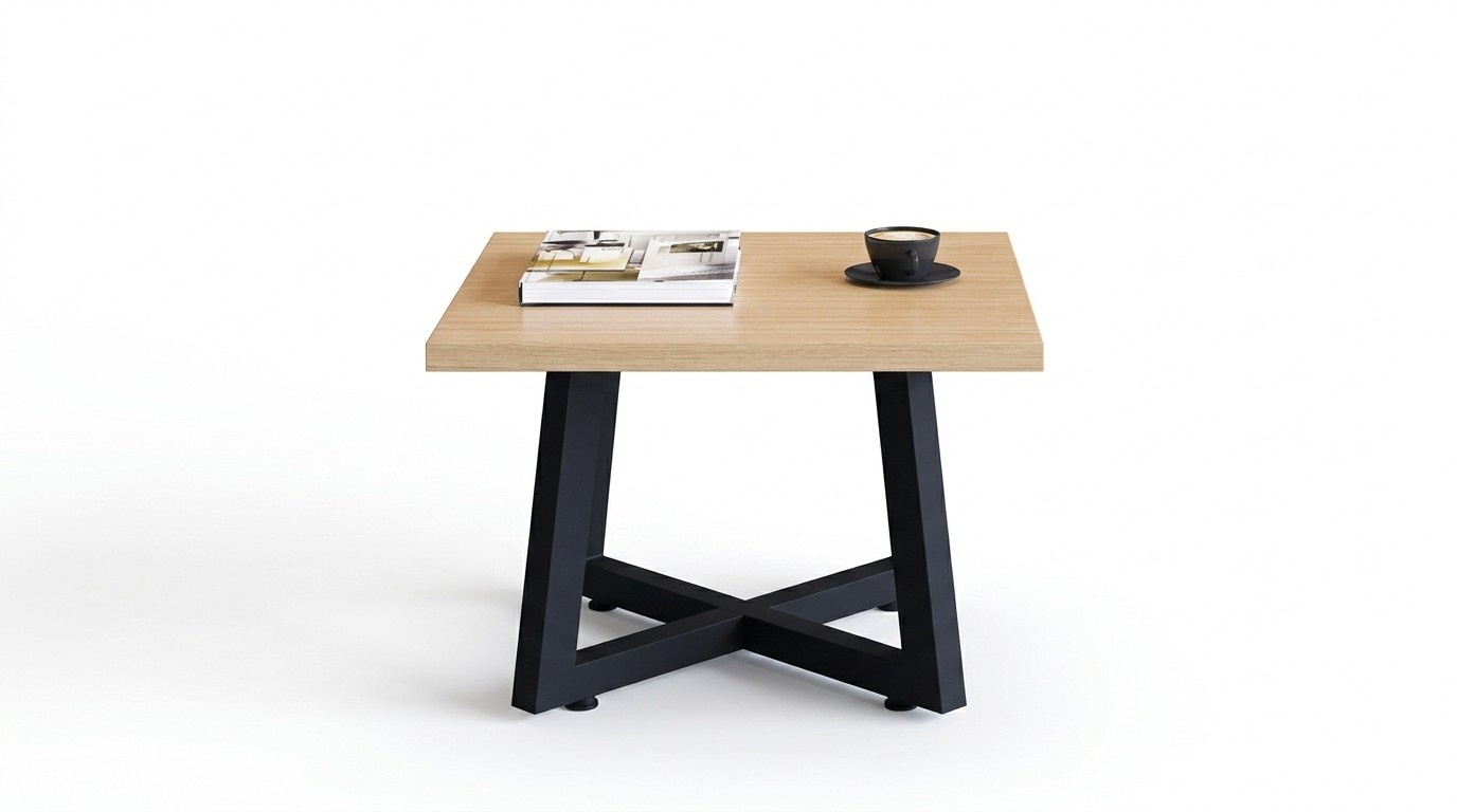 Designer Coffee Table Luxury Brown Side Table Office Wood Furniture Stylish
