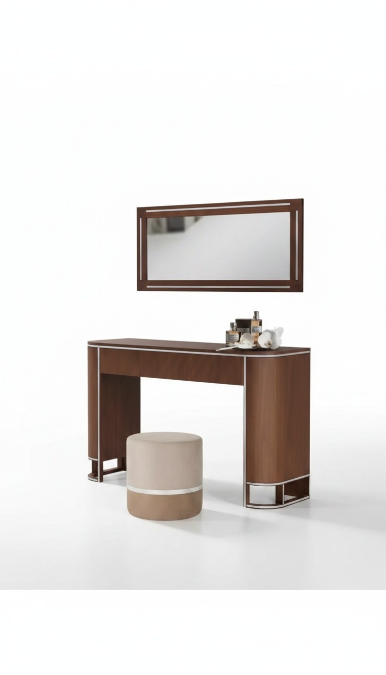 Designer complete dressing table + mirror modern furniture new set 2 pieces.