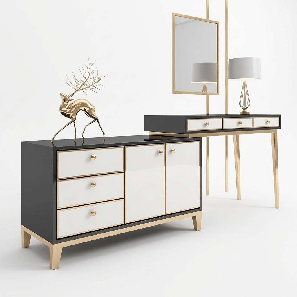 Designer Console Table Console Tables Make-up Secretary Chest of Drawers