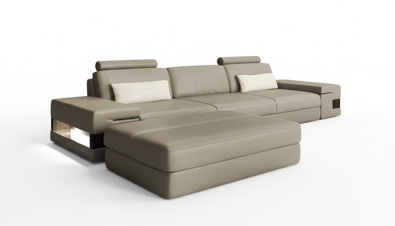 Designer Couch Upholstery Seat Set Sofa Sets 3 Seater + Stool 2pcs New