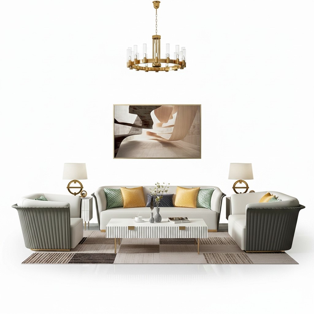 Designer Couch Upholstery Seat Set Sofa Sets Velvet 3+1+1 Italy Design