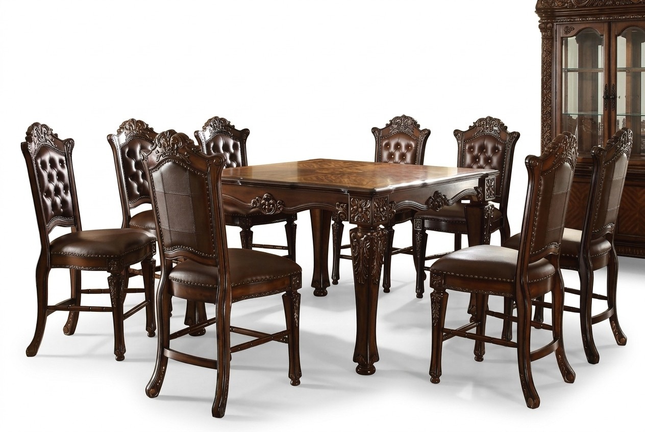 Designer Dining Table 8 Chairs Group Chair Tables Wood Table Set