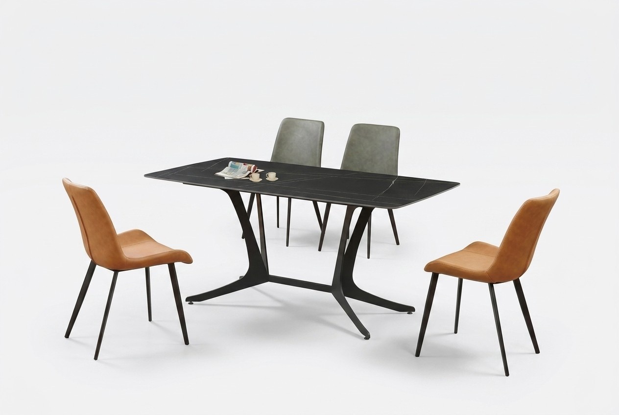 Designer Dining Table Dining Room Living Room Design Tables 180x90cm Stainless Steel