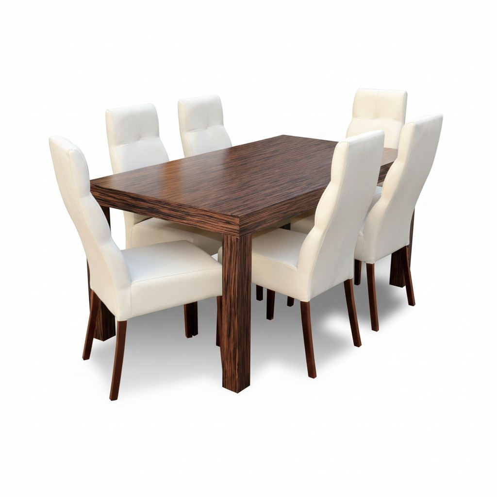 Designer Dining Table Table With 6 Chairs Dining Room Group Chair Tables Wood New