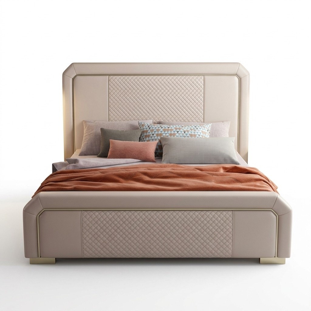 Designer double bed bed hotel luxury bedroom 180x200cm beds