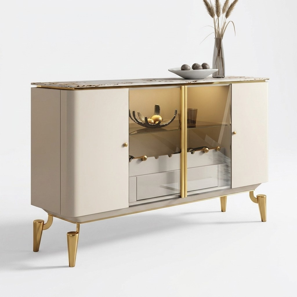 Designer chest of drawers sideboard cabinet living room shelf luxury