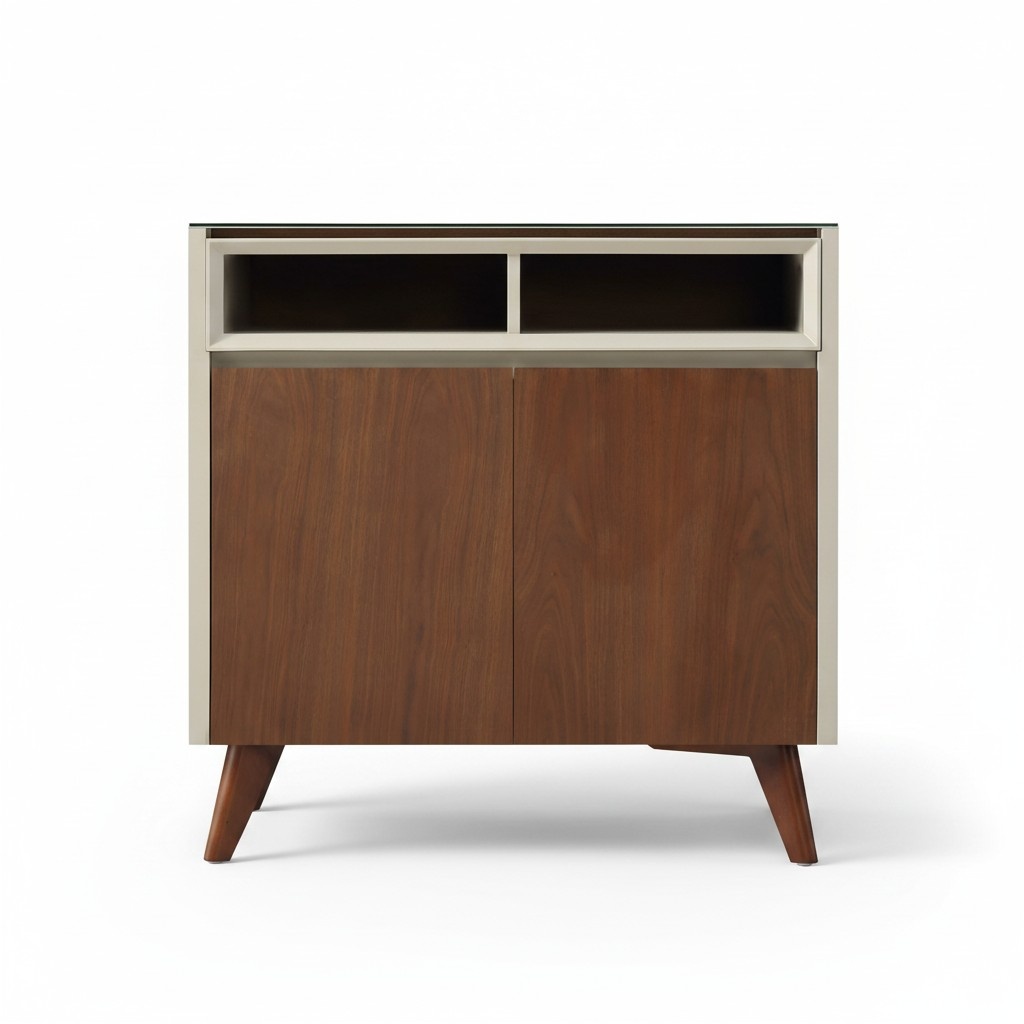 Designer Dresser Side Low Board Cabinet Shelf Metal Luxury Living Room