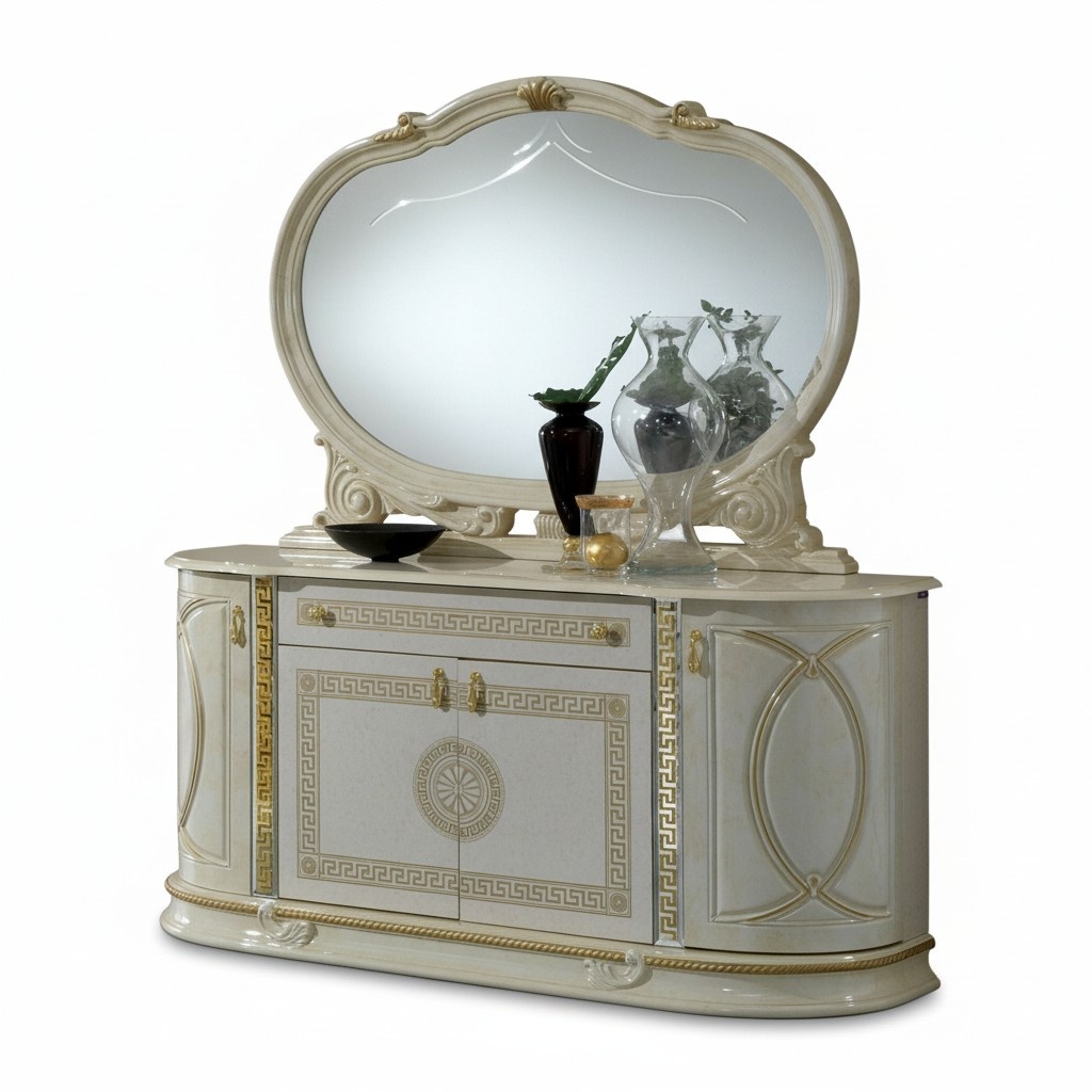 Designer Dresser Sideboard Cabinet Living Room Shelves Cupboards Wood New