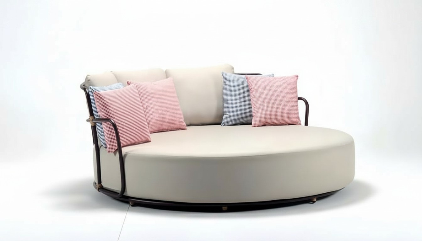 Designer furniture high-quality garden sofa cushions beige sofas terrace couches