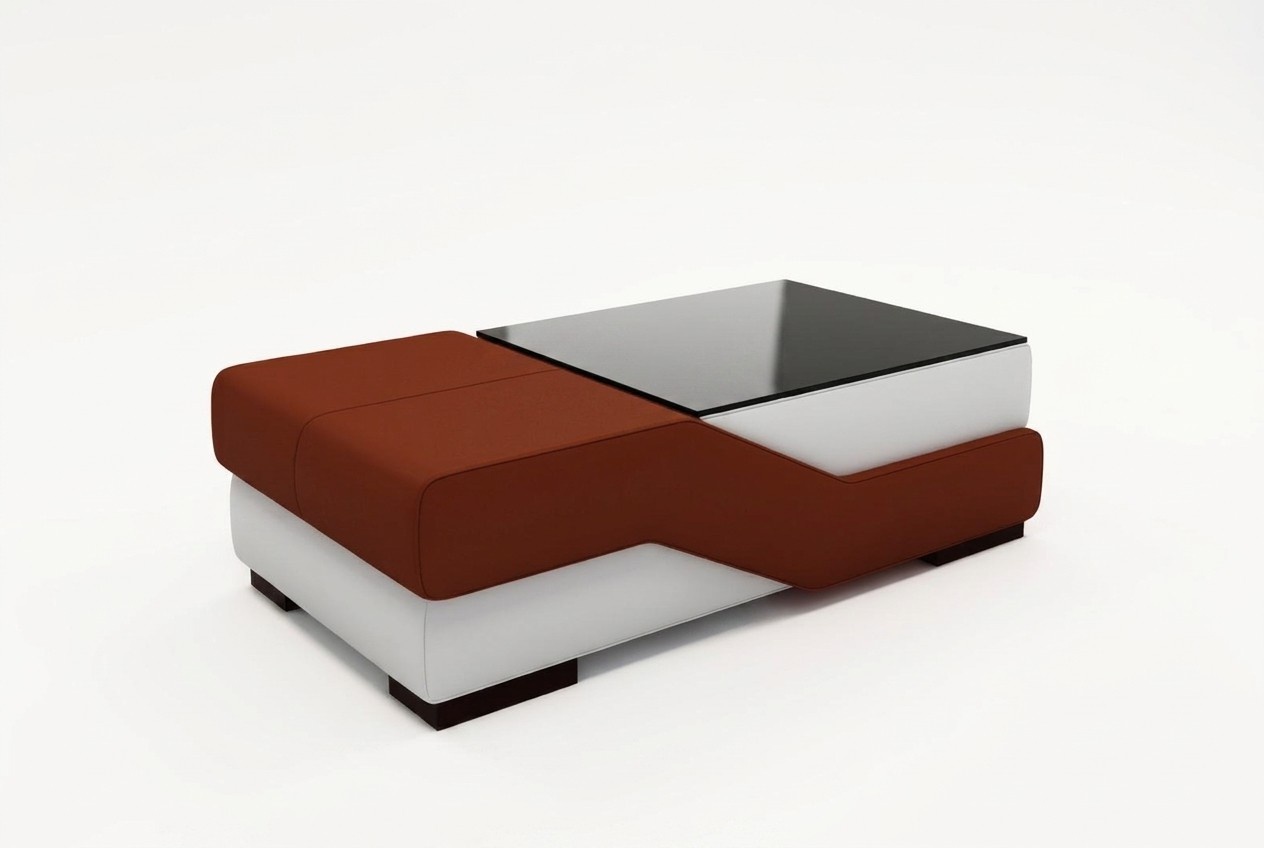 Designer Glass Table Upholstery Modern Living Room Leather Couch Sofa Tables New