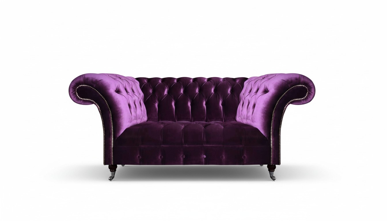 Designer Lila Chesterfield 2-seater Living Room Sofas Elegant Furniture